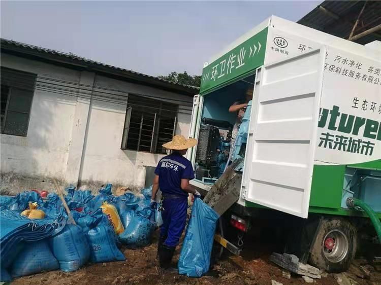 合川工业污泥压干处理