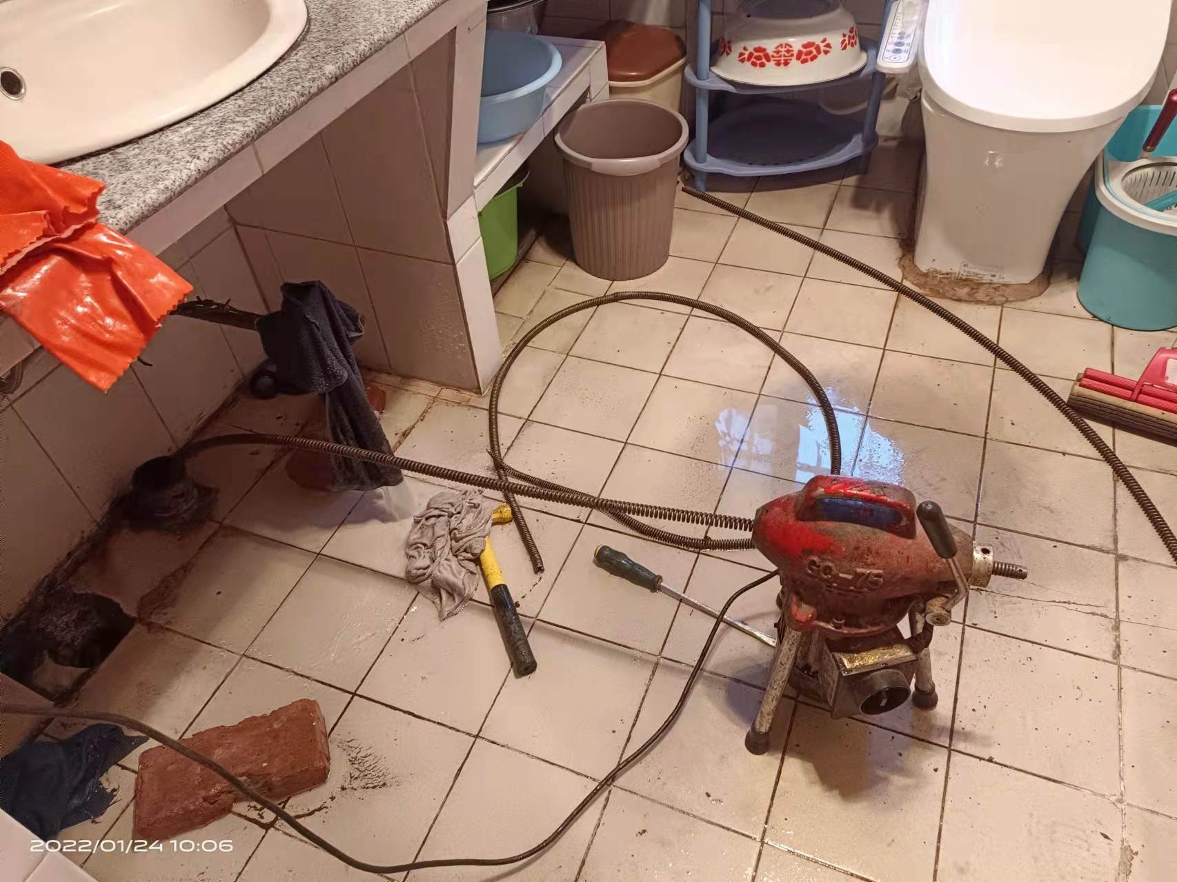 合川疏通厨房下水道，地漏疏通